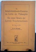 Gawronsky, D. Die Relativitätstheorie Einsteins im Lichte der Philosophie. Und: Ein neuer Beweis der Lorentz-Transformationen.